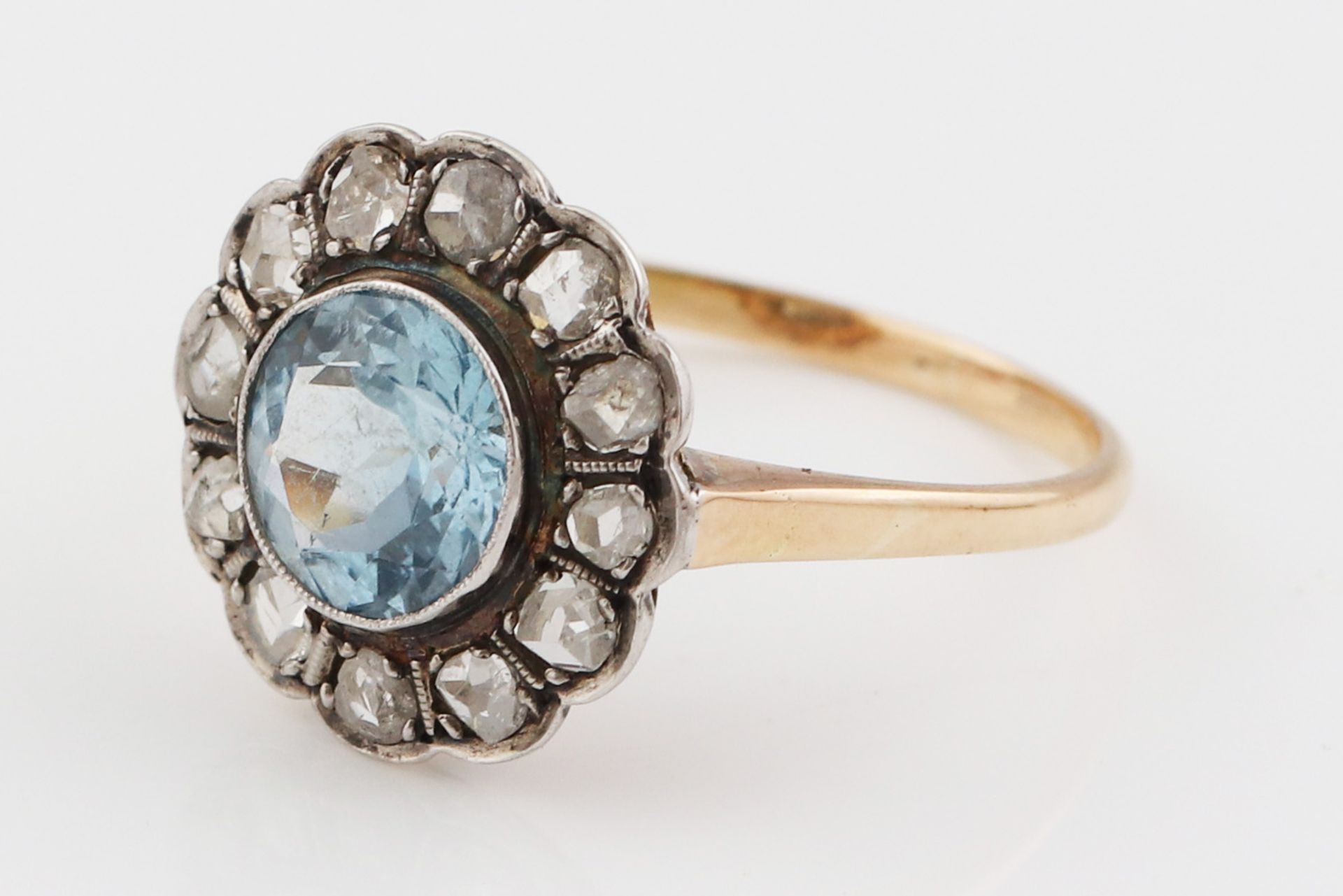 Viktorianischer Aquamarin Ring