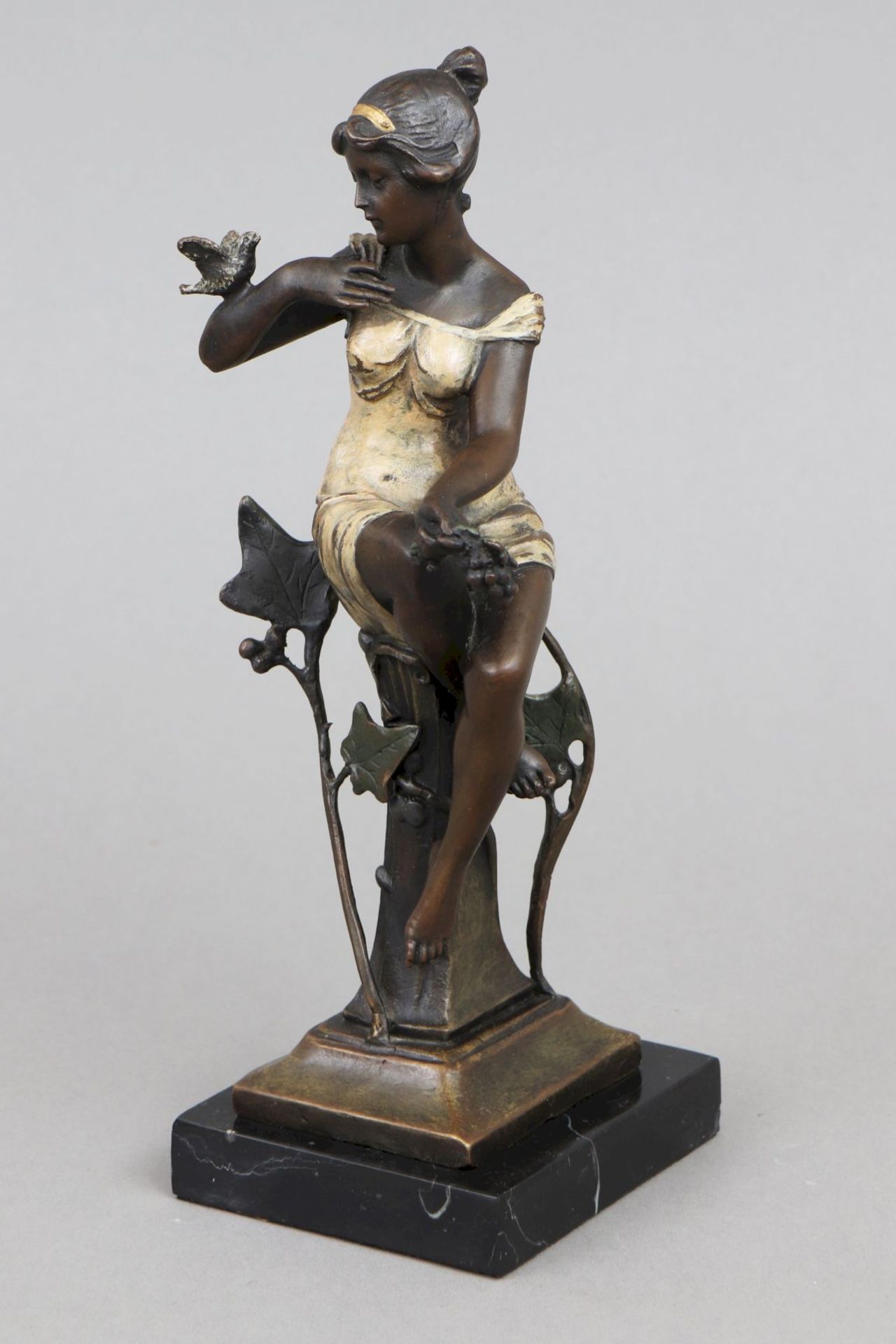 Bronzefigur nach Vorbild des Jugendstil