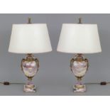 Paar Napoleon III Tischlampen