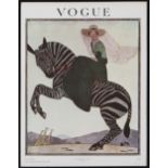 VOGUE Vintage Plakat nach einem Entwurf von A. E. MARTY