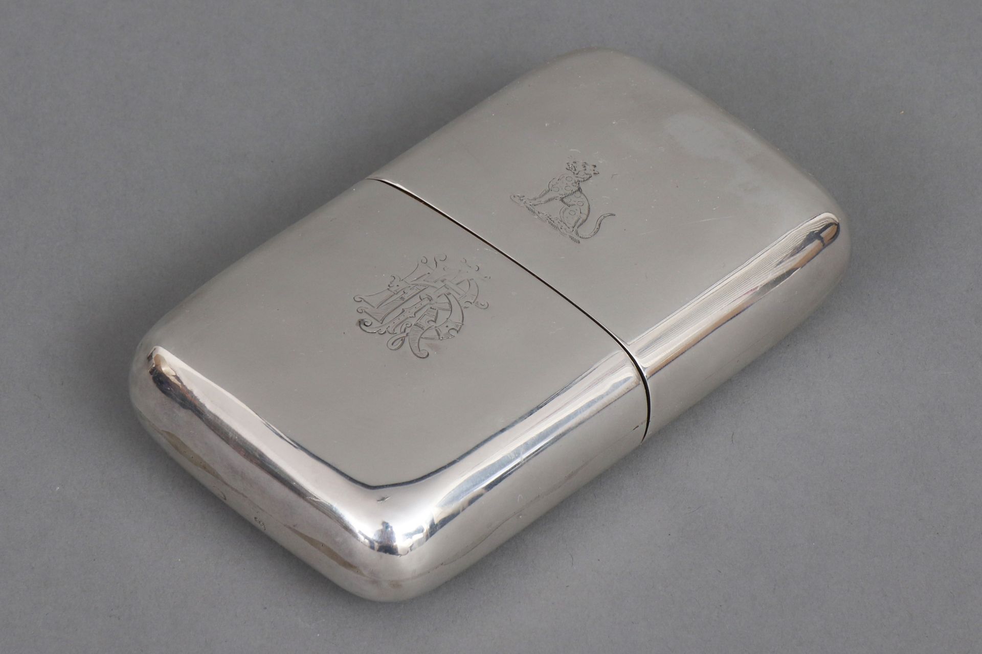 Hip flask, Silber - Image 3 of 3