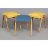 3 Mid-century Hocker