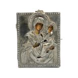 Silberoklad-Ikone mit der Gottesmutter von Smolensk