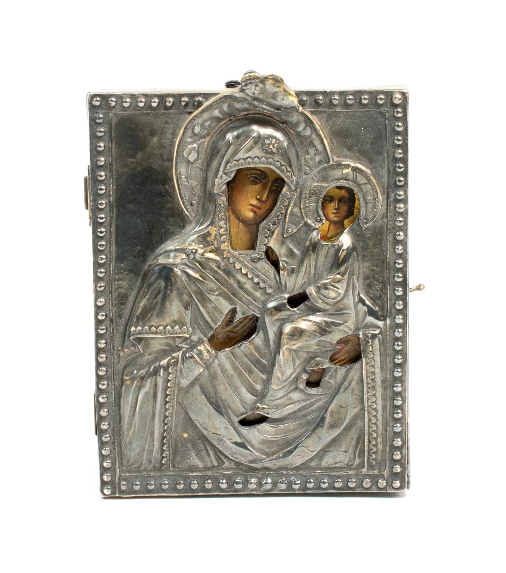 Silberoklad-Ikone mit der Gottesmutter von Smolensk
