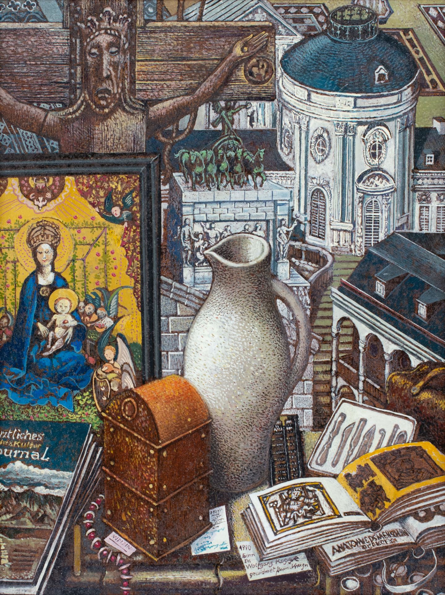Paar Gemälde mit mittelalterlichen Motiven - Image 2 of 8