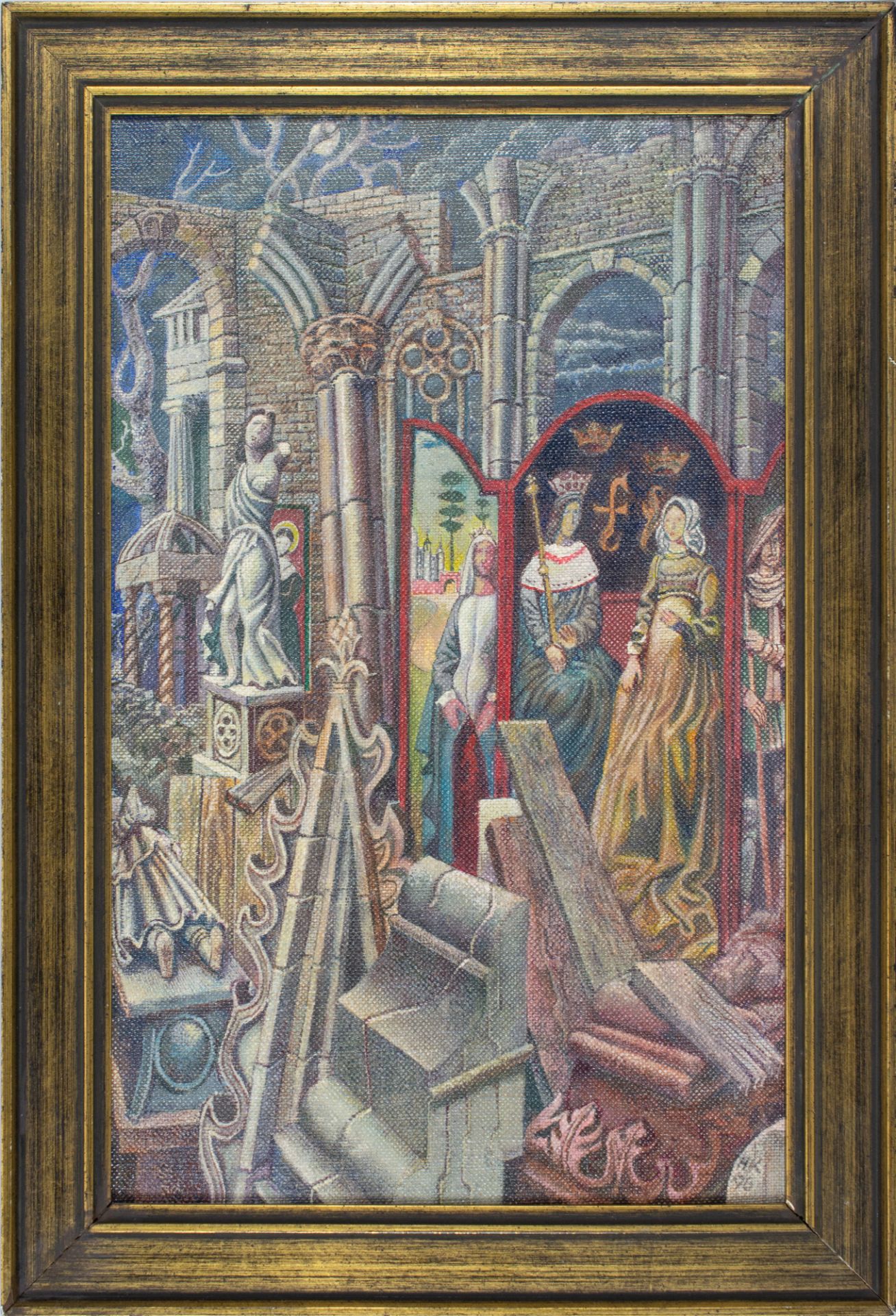 Paar Gemälde mit mittelalterlichen Motiven - Image 5 of 8