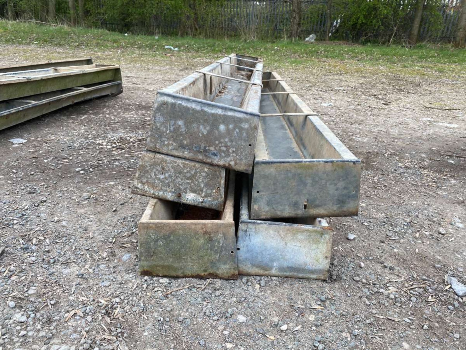 5 GALV SHEEP TROUGHS - Image 2 of 2