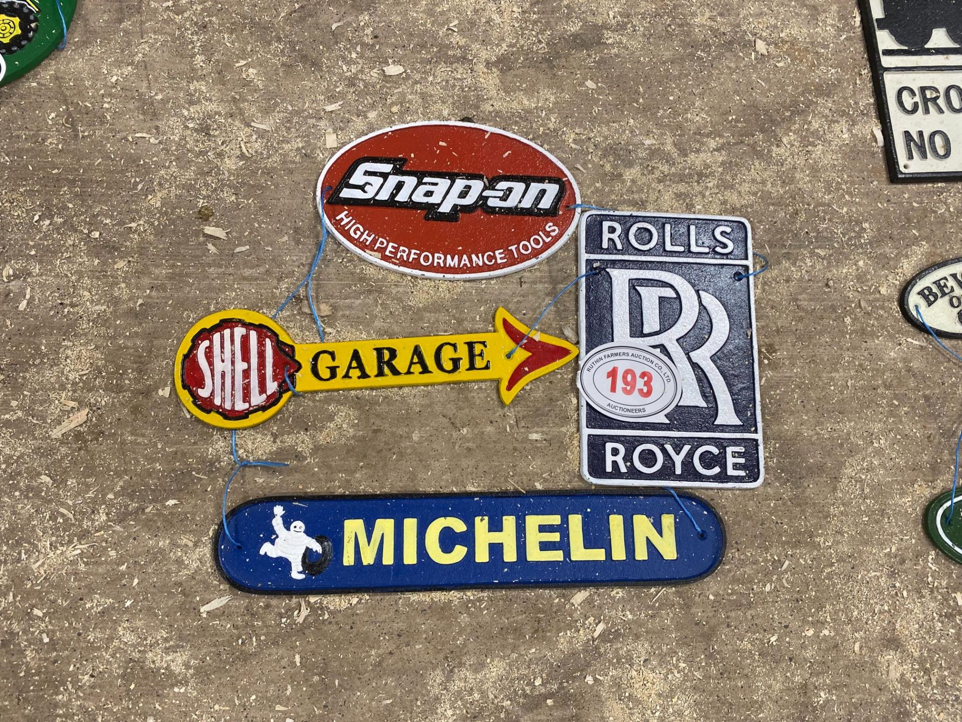 VARIOUS SIGNS FOR GARAGE