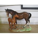 Beswick horse and foal.