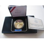 2005 U.S. Marine corps silver proof dollar.