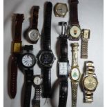 Job lot of 11 assorted watches.