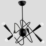 Alfa 6 light retro sputnik pendant.