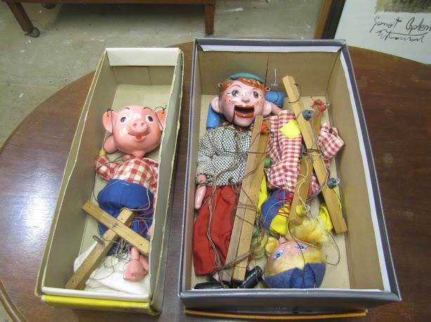 Pair of Pelham puppets.