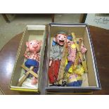 Pair of Pelham puppets.