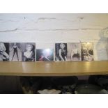 6 X Framed Marilyn Monroe Postcards.