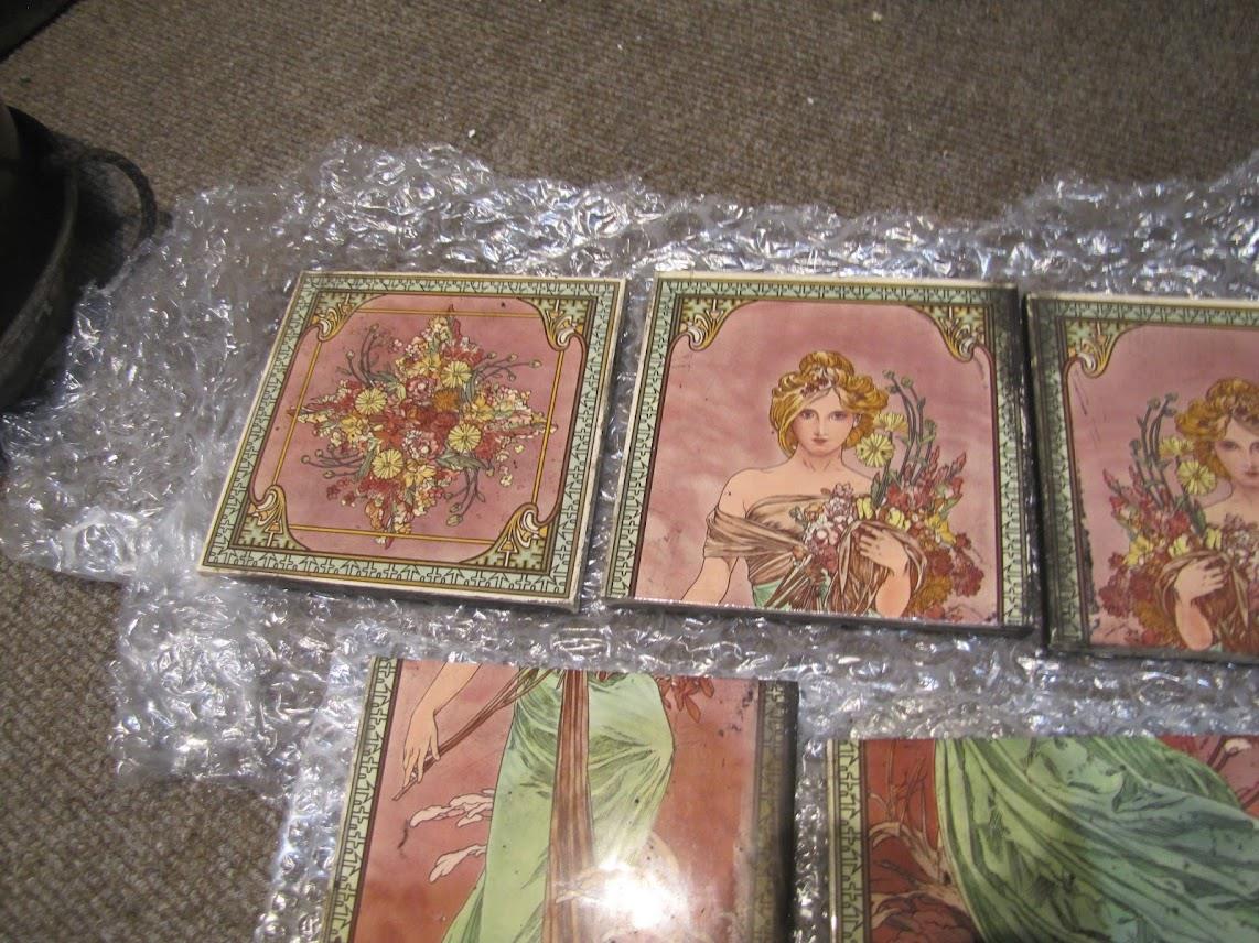 Selection of Victorian tiles. - Image 2 of 4