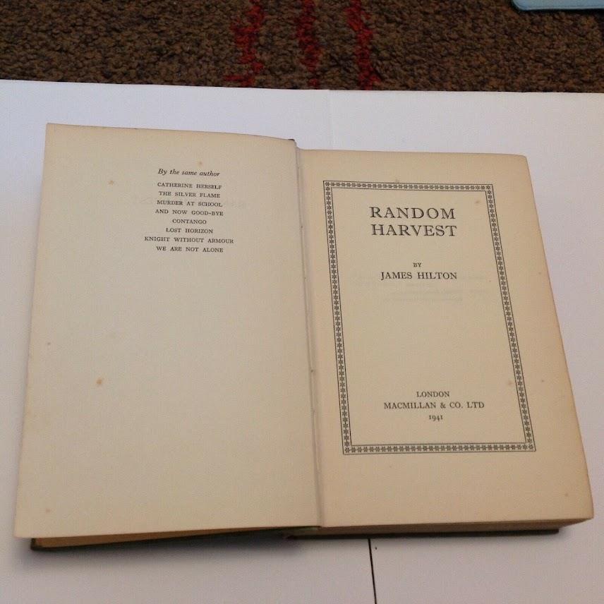 Random Harvest – James Hilton - 1st Edition. - Image 4 of 5