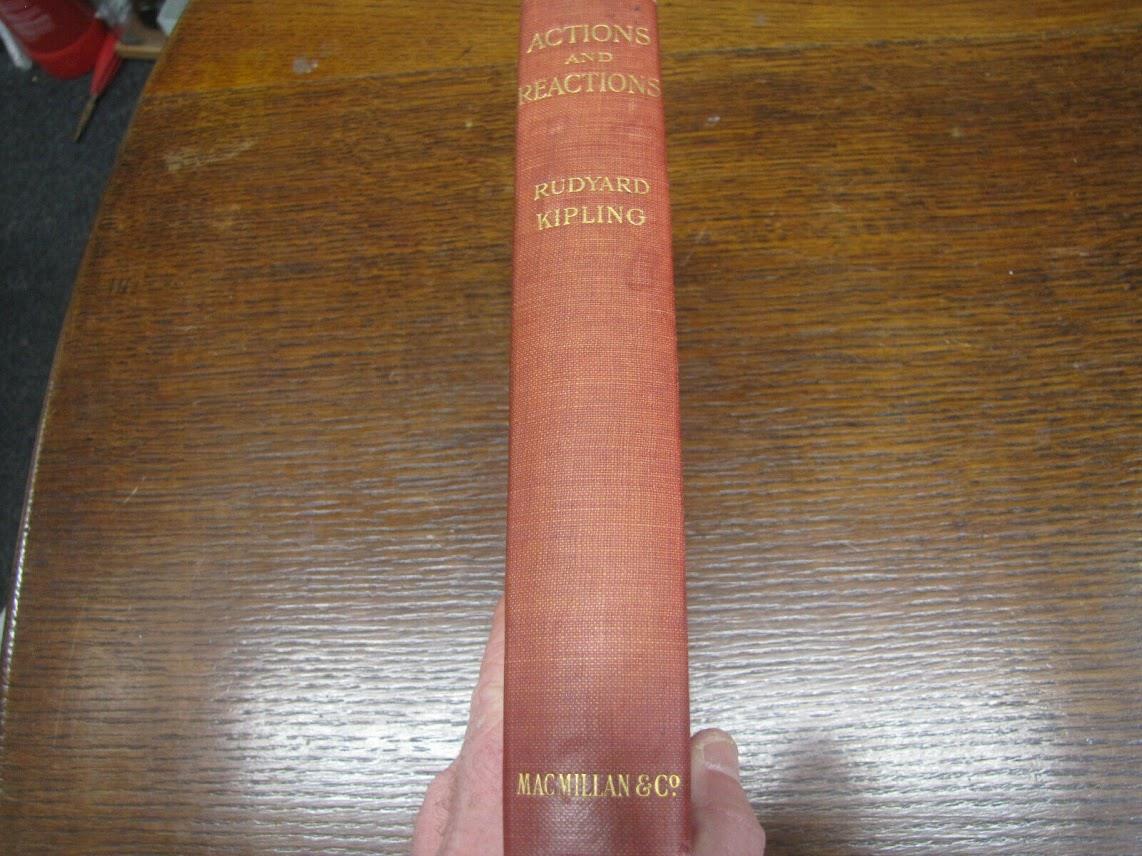 1909 Actions And Reactions – Rudyard Kipling First Edition. - Image 2 of 4