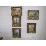 Set of 5 P. Garner Derbyshire oil on board's.