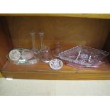Assorted Glass Dressing Table Items.