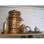 Turkish Copper Chocolate Pot & Mugs.
