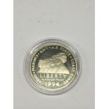 1994 US Silver Liberty Dollar.