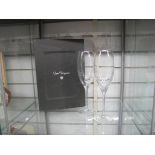 Pair of Boxed Dom Perignon Champagne Flutes.