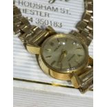 9ct Gold Ladies Rolex Watch with 9ct Gold Bracelet.