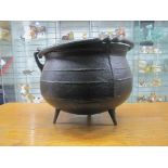 Victorian Cast Iron Cauldron.