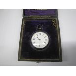 Sterling Silver Boxed Pocket Watch.