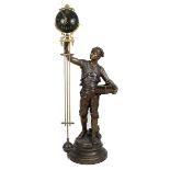 Große Mysterieuse Figurenuhr "Le Lâcher", Régule, um 1890, nach Eugène Marioton (Paris 1857 - 1933