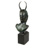 Wunderlich, Paul (Eberswalde 1927-2010 Saint-Pierre-de-Vassols), Minotaurus, Bronze, Kopf des