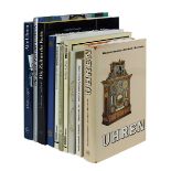 Zehn Bücher zu Uhren, 2. H. 20. Jh.: Bassermann-Jordan, Uhren, Braunschweig 1969; Mühe, R. u. Vogel,