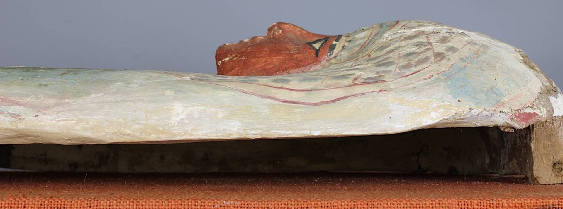 Ägyptische Sarkophag-Maske, spät-ptolemäisch, griechisch-römisches Ägypten ca. 6.-2. Jh. v. Chr., - Bild 10 aus 14