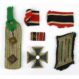 Konvolut Orden und Effekten, Deutsches Reich 1933 - 1945: Eisernes Kreuz I Klasse, magnetisch, mit