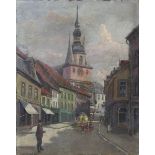 Baumann, Georg Emil (Elberfeld 1891 - 1977 Wilhelmshaven), Blick auf die Wendalinusbasilika in St.
