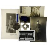 2 Orden u. 4 Photographien WK. 1. u. WK. 2., Orden: Ehrenkreuz des Weltkrieges 1914 - 1918 an