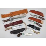 Konvolut 6 Jagdmesser, bestehend aus: Carl Schlieper Outdoor Classic Silver Collection, Nr. 1804;