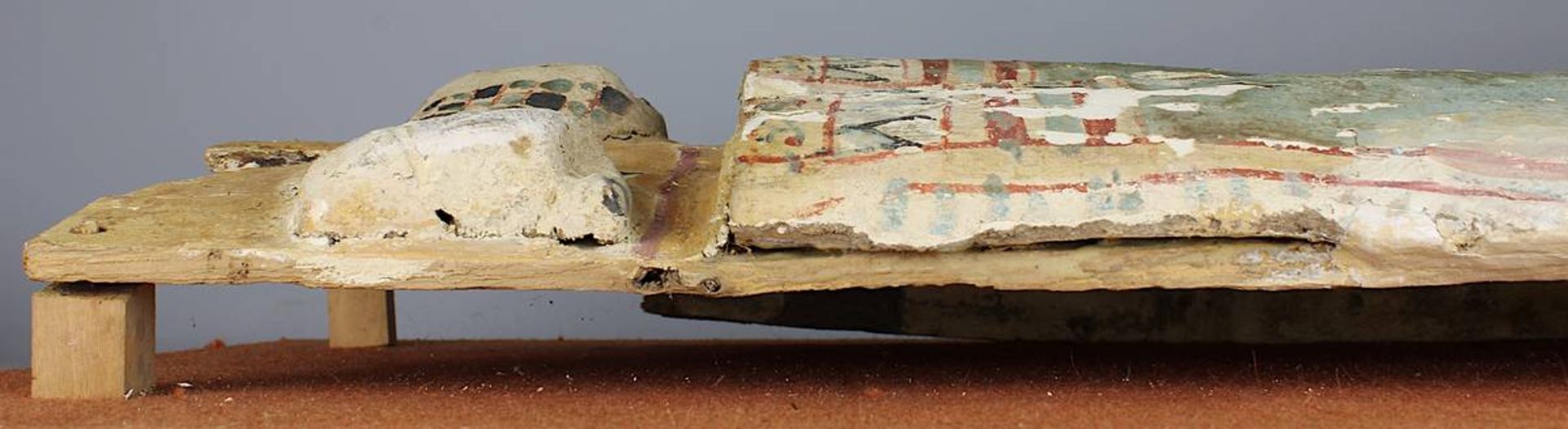 Ägyptische Sarkophag-Maske, spät-ptolemäisch, griechisch-römisches Ägypten ca. 6.-2. Jh. v. Chr., - Image 5 of 14