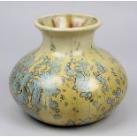 Art-Déco Keramikvase mit Kristallglasur, Frankreich um 1920, Keramik, heller Scherben,
