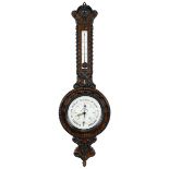 Großes prunkvolles Barometer mit Thermometer, Maison de L'Ing. Chevallier, Paris 19. Jh., auf