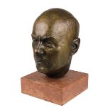 Siegle, Theo (Haßloch 1902 - 1973 Heidelberg), Portrait des Franz Josef Kohl - Weigand, Bronzekopf