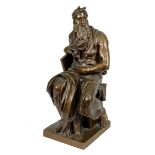 Barbedienne, Ferdinand (Paris 19. Jh.), Moses, Bronzefigur nach der berühmten Marmorskulptur