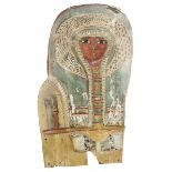 Ägyptische Sarkophag-Maske, spät-ptolemäisch, griechisch-römisches Ägypten ca. 6.-2. Jh. v. Chr.,
