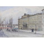 Havlicek, Vincent (Wien 1834 - 1914), Ansicht des Hauptmünzamtes in Wien, aquarellierte