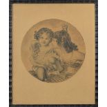 Fontaine, G. (frz. Zeichner und Aquarellist), Zwei Mädchen, Frankreich 1870, feine Tusche- und