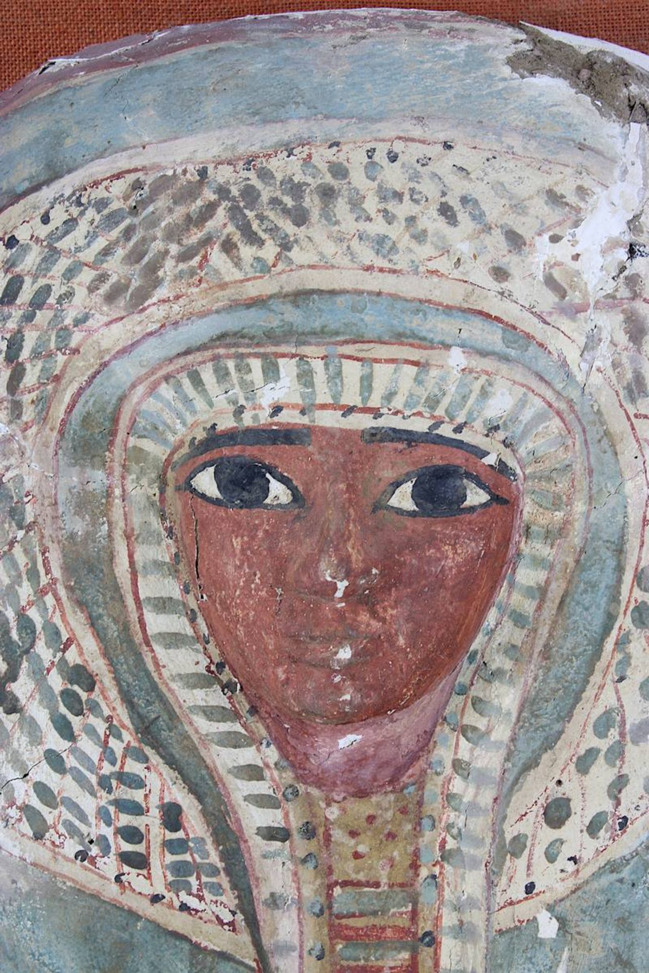 Ägyptische Sarkophag-Maske, spät-ptolemäisch, griechisch-römisches Ägypten ca. 6.-2. Jh. v. Chr., - Image 3 of 14