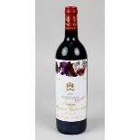 Eine Flasche 1992er Château Mouton Rothschild, Pauillac, Baronne Philippine de Rothschild,