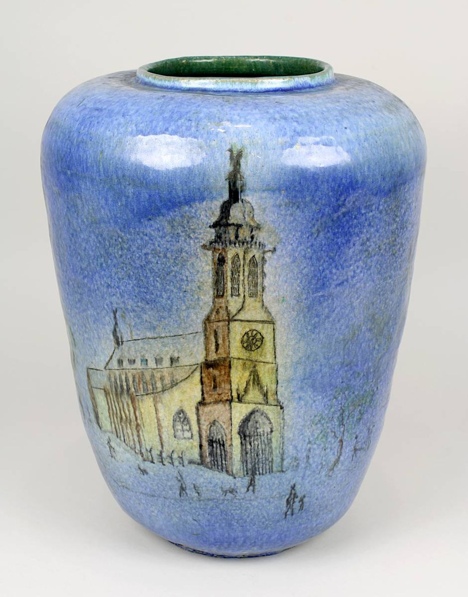 Fay, Hanns (Frankenthal 1888 - 1957 Neustadt an der Weinstraße), Keramikvase, mit der Darstellung