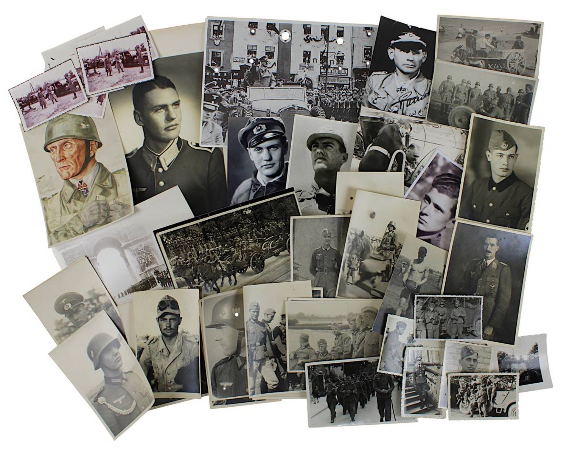 Konvolut von über 110 Fotos Deutsches Reich 1933 - 1945, meist Fotos von Militärs, verschiedenste